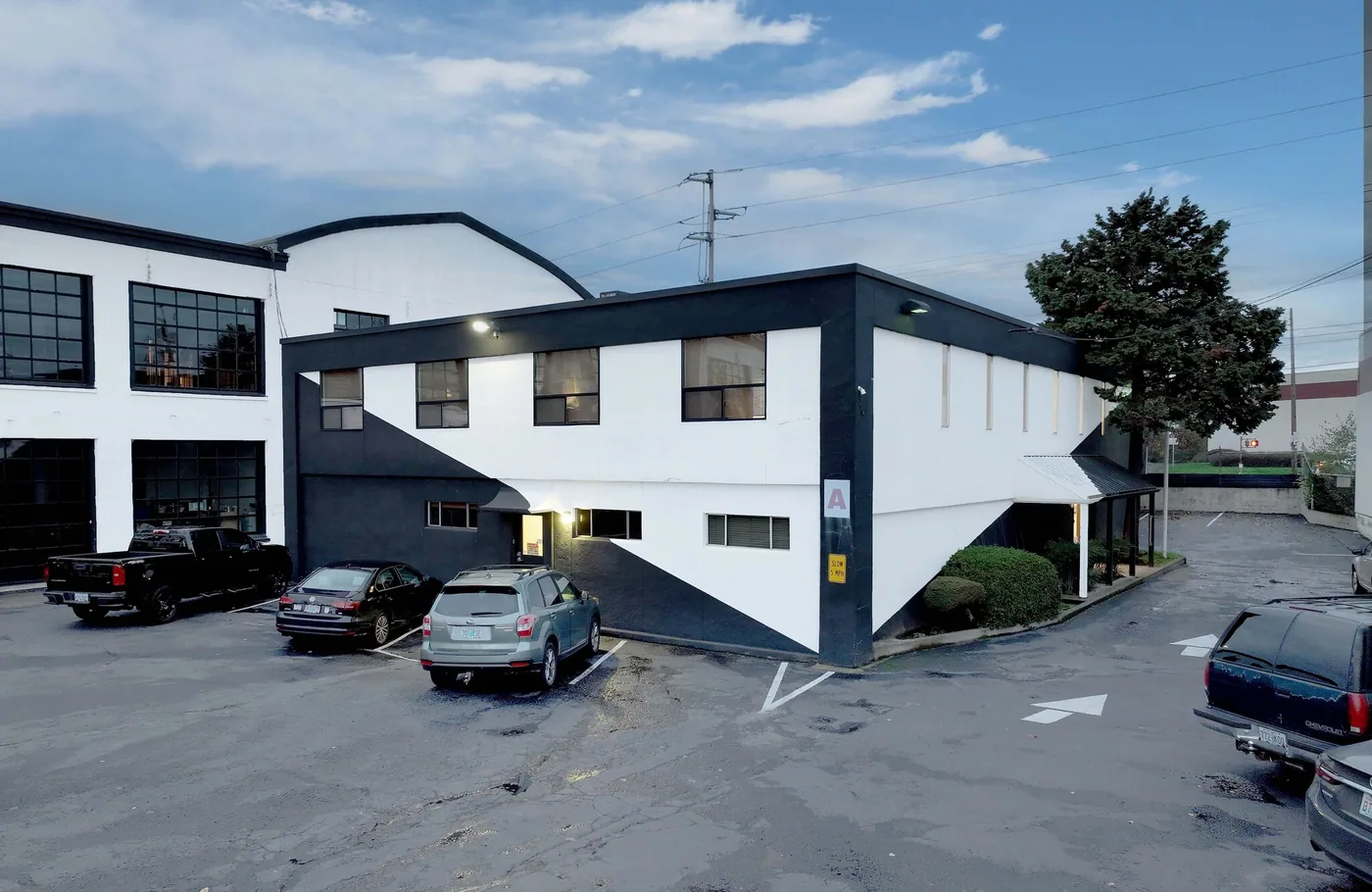 Commercial building exterior painted by G & F Painting