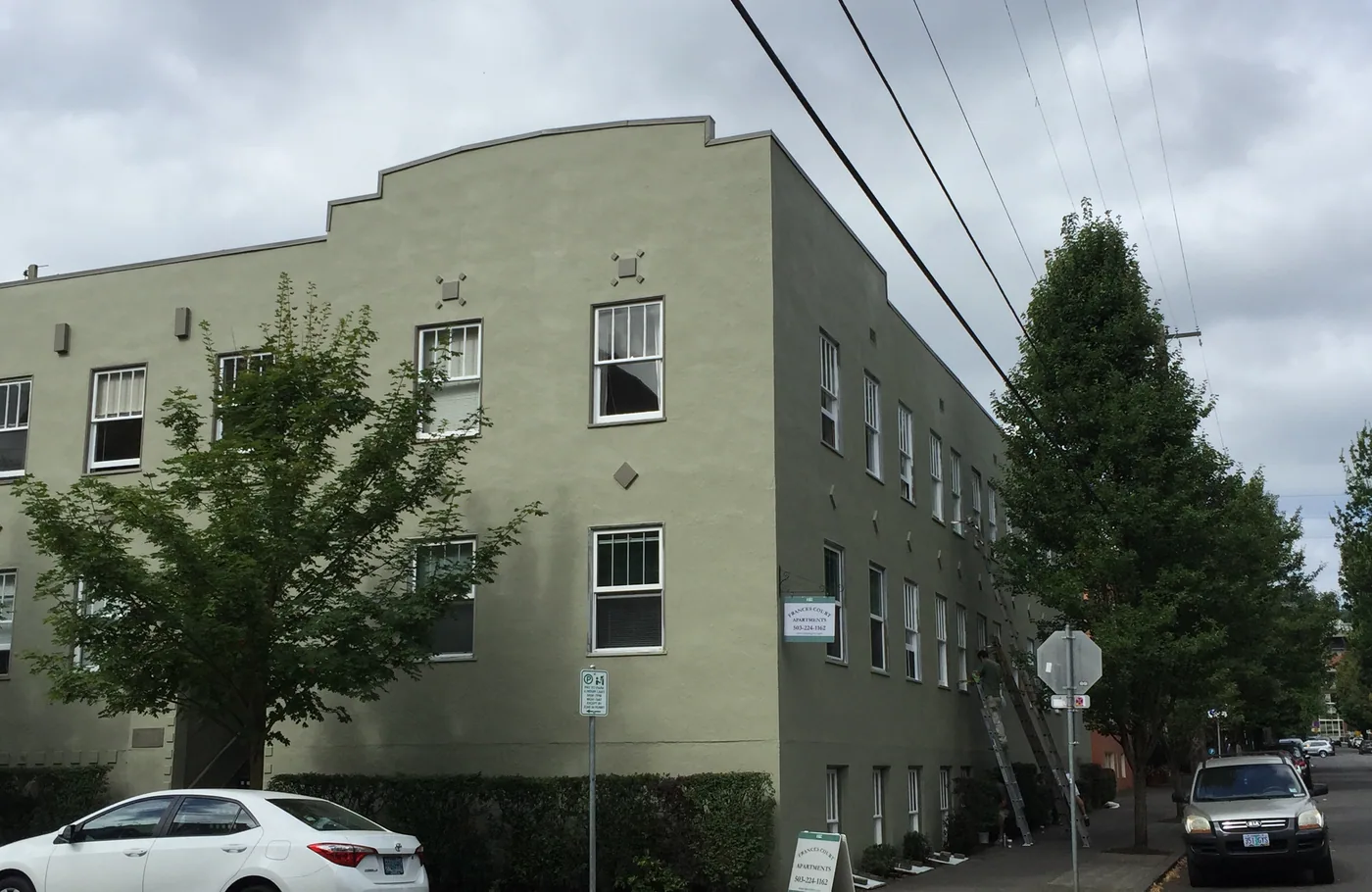 Portland apartment building painted by G & F Painting