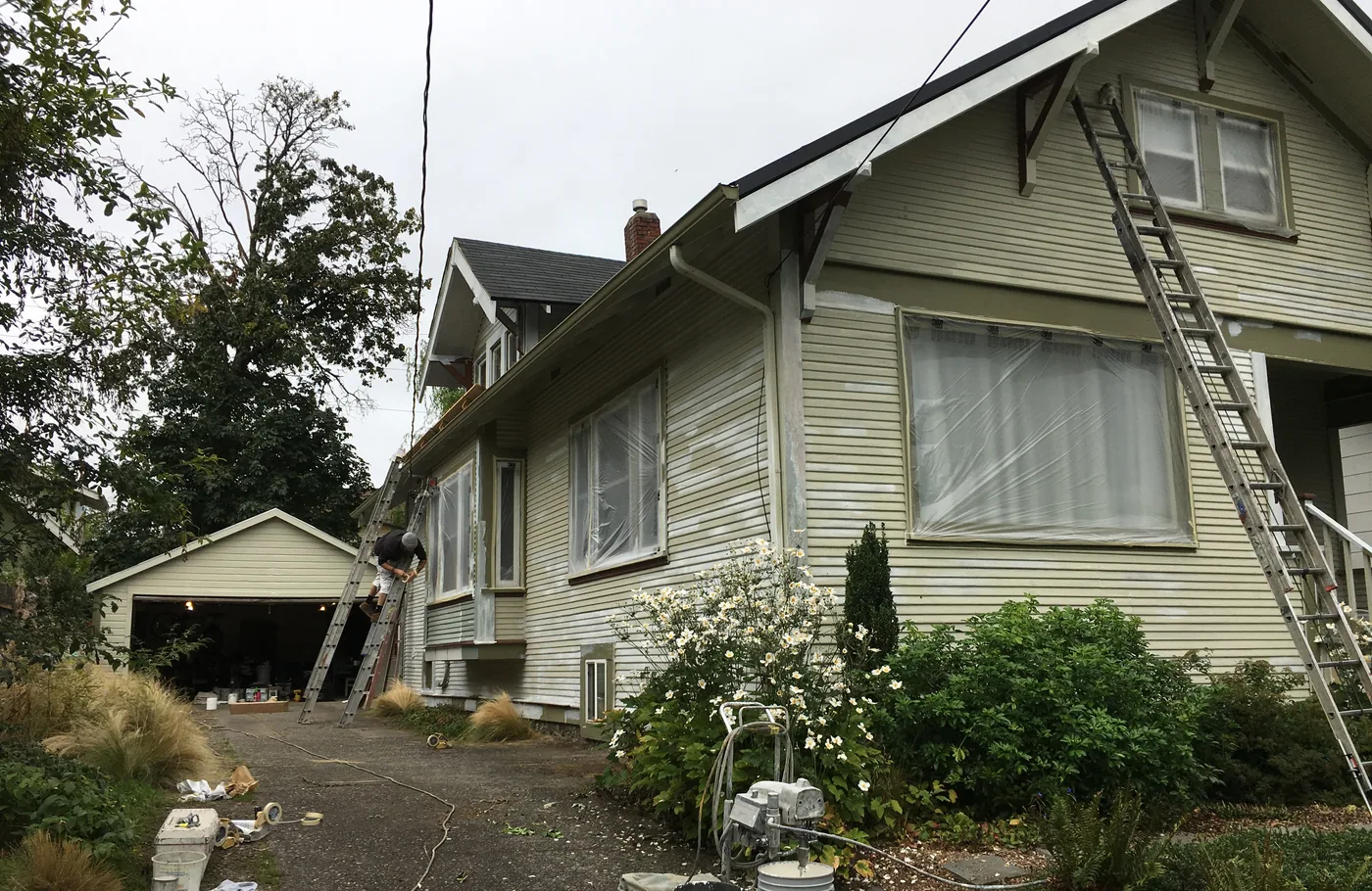 Craftsman home in Portland after a full exterior repaint